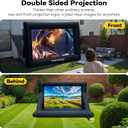 Inflatable Movie Screen Outdoor, 24FT Blow Up Projector Screen for Outside with Air Blower and Carry Bag, Support Front & Rear Projection Easy Set Up for Backyard Movie Night Pool Party