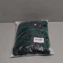 Aigeman Women's Sexy V Neck Backless Velvet Maxi Dress Lantern Puff Sleeves Side Slit Velvet Cocktail Party Dress, Size: Small, Green