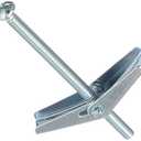 3/8" x 6" Toggle Bolts/Round Head/Combo Drive/Steel/Zinc/Anchor Size: 3/8" / Screw Size: 3/8-16 x 6 / Drill Bit/Hole Size: 7/8" (Carton: 25 pcs)