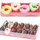 20 Clear Plastic Cookies Boxes - 12x5x2Inches, Perfect for Chocolate Covered Strawberries, Cakes, Truffles & More - Ideal for Christmas, Valentine's & Mother's Day