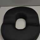 5 STARS UNITED Donut Pillow Hemorrhoid Tailbone Cushion  Large Cushion for Pain Relief  Coccyx, Prostate, Sciatica, Pelvic Floor, Pressure Sores, Pregnancy, Postpartum Recovery, Black