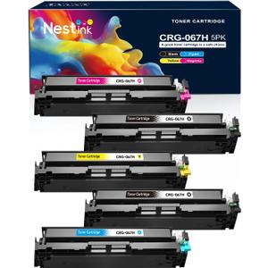 CRG 067H CRG-067 Toner Cartridge Set Replacement for Compatible Canon 067H Compatible for Color Image Class MF656Cdw LBP632Cdw MF654Cdw MF653Cdw LBP633Cdw Printer (5 Pack)