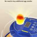 18 Chicken Egg Incubators for Hatching Eggs: Egg Incubator with Automatic Egg Turning and Humidity Control - Egg Candler - Temperature & Humidity Display - Used to Hatch Quail, Chicken, Duck and Goose