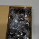 Ravinte 20 Pack Matte Black Kitchen Cabinet Knobs 1-1/4 Inch Round Drawer Pulls Flat Black Stainless Steel Drawer Handles Door Hardware for Dresser Cabinets