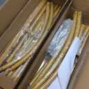 Gold Metal Arch Backdrop Stand for Wedding & Birthday Party Decorations, Foldable Balloon Arch Frame with Easy Assembly, Photo Booth Backdrop Dcor with Fairy Lights Options