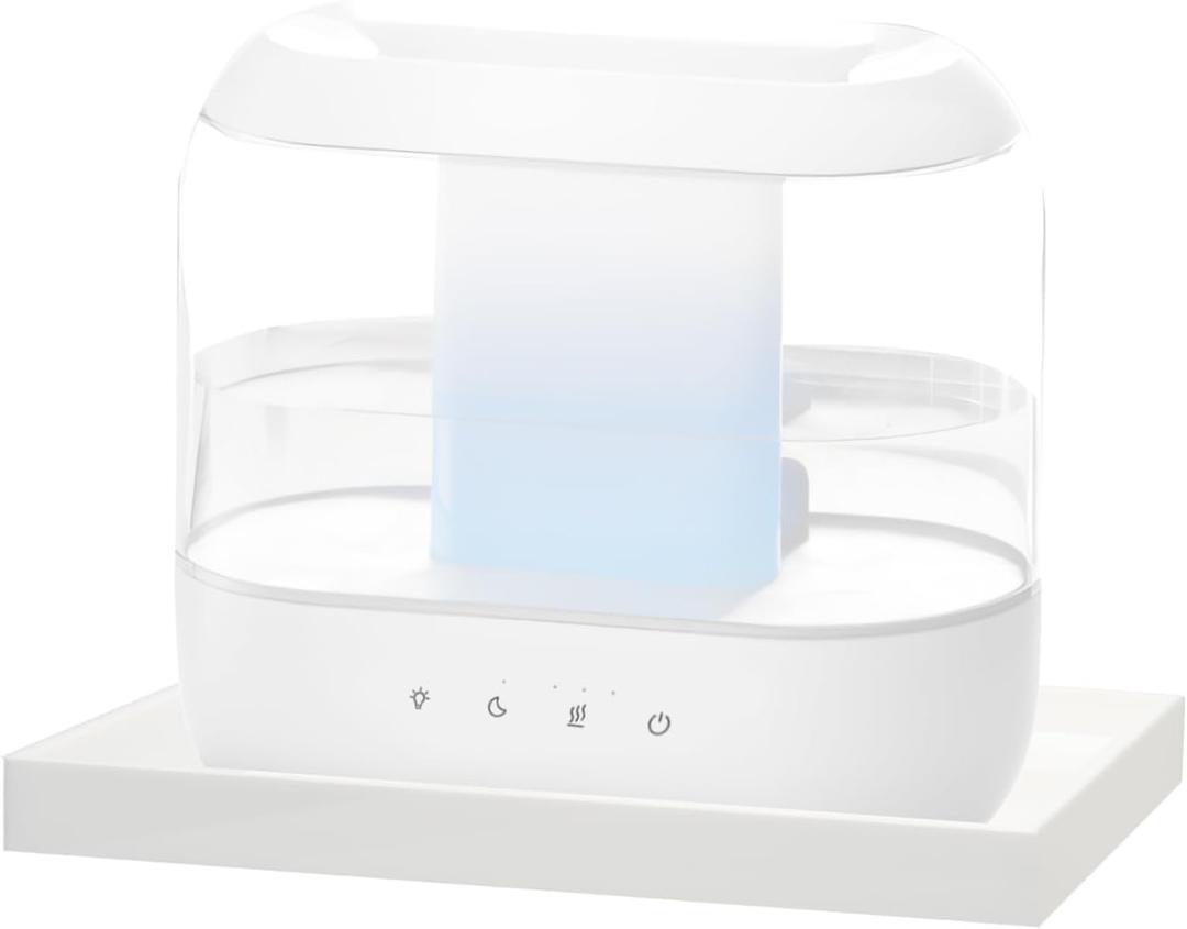 Acrylic Humidifiers Tray for Dreo Humidifier HM311 4L Tank, Leak-Proof Tray for Smart Humidifiers HM311S 4L, Moisture-Proof Tank Floor (Not Include Humidifier) (White, 4L)