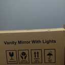 M MIVONDA Vanity Mirror with Lights, Lighted Makeup Hollywood Mirror with Dimmable 3 Color Lights LED Bulbs for Desk and Wall, Mirrors with Plug-in and USB Charger for Bedroom (20"x17")