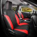 for Toyota RAV4 Seat Covers 2019-2025 RAV 4 Prime & Hybrid XLE LE Limited XLE Premium (Not for XSE/SE Hybrid) - Easy Install Faux Leather Car Seat Covers Full Set - BlackRed