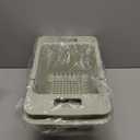 Yatmung Deep Freezer Organizer Bins Expandable - Freezer Baskets for Chest Freezer Adjustable - Freezer Storage Bins with Handle - Freezer Organization Accessories for Kitchen -Green, 2-PACK