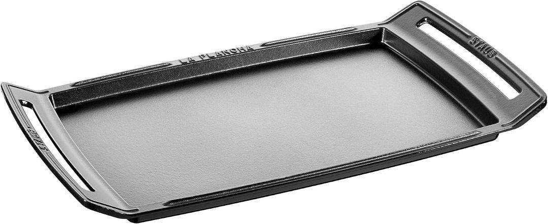 Staub Cast Iron 18.5 x 9.8-inch Plancha/Double Burner Griddle