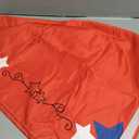 Horaldaily 4th of July Tablecloth 60Ã—104 Inch Rectangular, Independence Day Lines with Stars Patriotic Memorial Day Red Washable Seasonal Table Cover for Party Picnic Dinner Decor