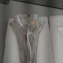 9.0" H Pink Glass Vases for Flowers, Unique Hand Blown Glass Vase Pink Home Decor, Wide Mouth Colorful Flower Vase Centerpieces, for Living Room Table Bookshelf, Bathroom Office Shelf Decorative