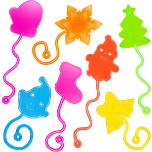 DODOLOL 30 Pack Sticky Hands Christmas Party Favors for Kids,Stocking Stuffers,Goodie Bag Fillers Classroom Prizes,Pinata Fillers Sticky Hands Party Favors Christmas Pinata Slappy Stretchy Toys Gift