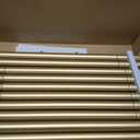 Double Curtain Rods 2 Pack 48 to 84 Inches, HOTOZON Blackout Double Curtain Rods for Windows 36 to 80 Inches (3-6.6 ft), 6/8 Inches Wrap Around Room Darkening Telescoping Drapery Rod, Gold