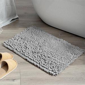 Luxury Bath Mat - Large & Soft, Machine Washable, Perfect for Bathroom Decor, Shower Comfort & Foot Pampering,Light Gray,15.7x23.6 INCH