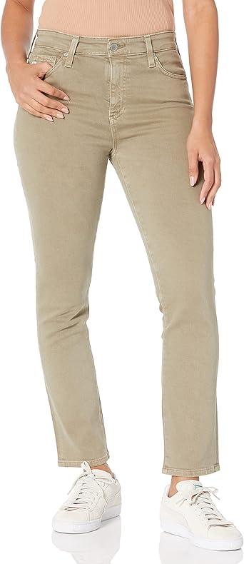 AG Adriano Goldschmied Women's Mari High Rise Slim Straight Crop Pant (28)