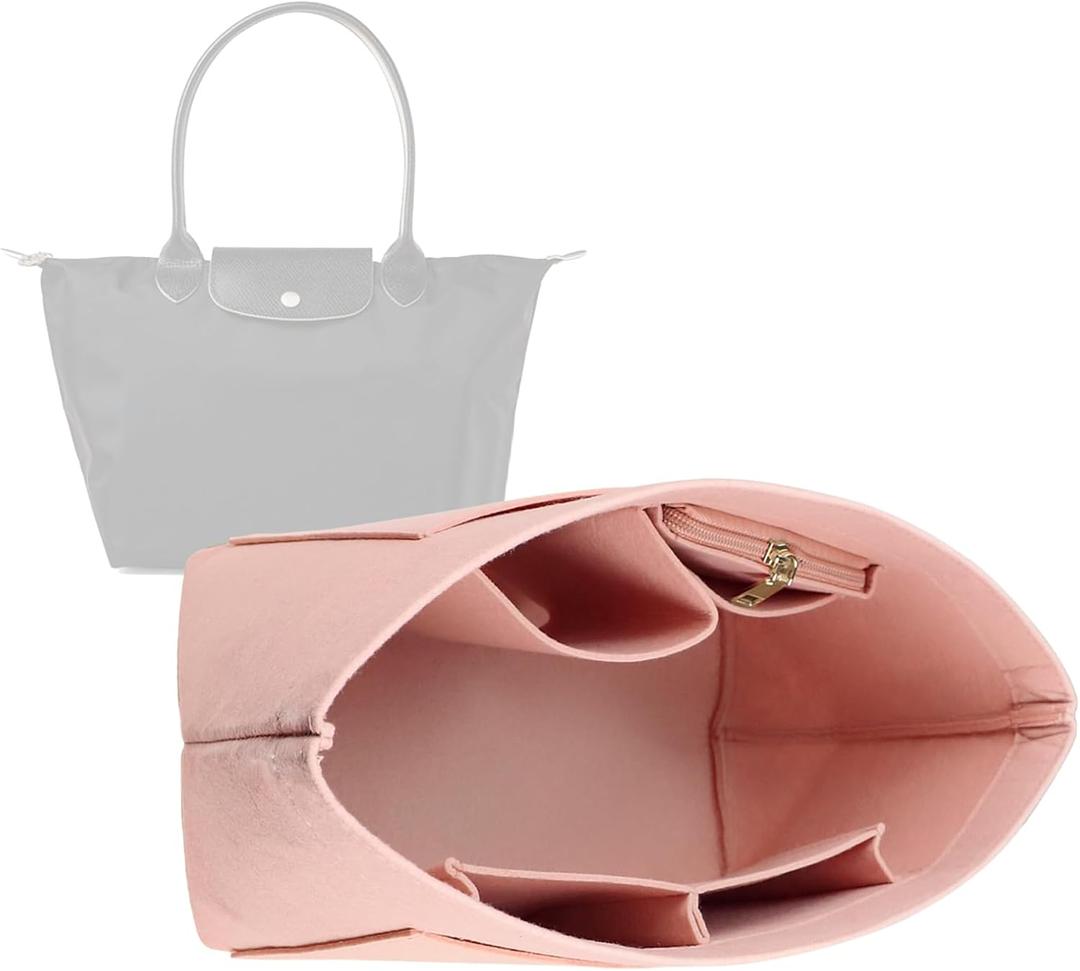 Lckaey Purse Organizer Insert for bags for women(Large) Handbags Organizer 1012 pink - Large