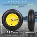 AR-PRO (2-PACK) 4.80/4.00-8" Tire and Wheel, 16" Pneumatic Tire Wheels with 3/4" Bearings and 3" Centered Hub for Wheelbarrow, Hand Truck, Garden Carts, Yard Wagon Dump Cart (Extra 5/8" Bearings)
