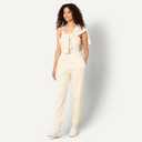 Amazon Essentials x Sofia Grainge Women's High-Rise Relaxed-Fit Jogger (Medium, Ivory)