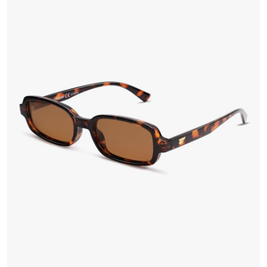 VANLINKER Retro Rectangle Polarized Sunglasses for Women Men Small 90s Style Vintage Trendy Narrow Rectangular Frame VL9813