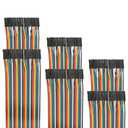 EDGELEC 120pcs 10cm Dupont Wire Female to Female Breadboard Jumper Wires 3.9 inch 1pin-1pin 2.54mm Connector Multicolored Ribbon Cables DIY Wires Length 10 15 20 30 40 50 100cm Optional