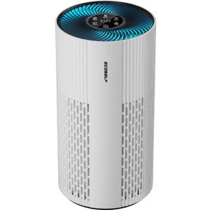 Air Purifiers for Home Large Room Cover Up to 1500 Ft with True HEPA Filter, 20dB Sleep Mode, Air Cleaner for Bedroom Pets, HAP604, Grayish White