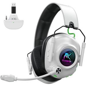 Wireless Gaming Headset with Noise Canceling Mic for Xbox Series X|S, Xbox One, PC, PS5, PS4, Mac, Switch, 2.4 GHz Wireless & Bluetooth 5.4 Gaming Headphones, 50Hr Battery, Foldable, 50mm Drivers