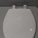 Bemis 7300SLEC Slow Close Toilet Seat, Easy Clean Hinges and Durable Plastic Seat, Made in USA, Elongated, White