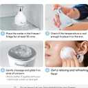 carrotez Ice Roller for Face and Eye Facial Massage Tool, Cooling and Rolling Women Skin Care Cooling for Relaxing and Relieve Fine Lines and Wrinkles and Reduce Puffiness (White)