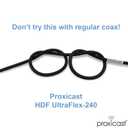 Proxicast 1 ft Ultra Flexible PL259 Male - PL259 Male Low Loss 50 Ohm Coax Cable Jumper Assembly for CB/UHF/VHF/Shortwave/HAM/Amateur Radio Equipment and Antennas (ANT-141-033-01)