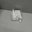 2 x TonGass 4-Pack RV Curtain Holders with Screws (White)  Camper & Motorhome Curtain Clips for Window Drapes, Heavy-Duty Plastic Retainers for RV, Boat, and Trailer Curtains