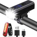 Bike Lights,Chasinglee USB Rechargeable Bicycle Lights, Super Bright 1200 Lumens Front and Back LED Bike Lights IPX6 Waterproof Bicycle Wheel Lights Taillight Set for Night Riding, Road and Mountain