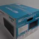 Emerson MW7302B Compact Countertop Microwave Oven with Touch Control, LED Display, 700W, 10 Power Levels, 6 Auto Menus, Glass Turntable and Child Safe Lock, 0.7 Cu., Ft. Black