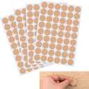 Abeillo 162 Pcs Screw Hole Stickers, Self-Adhesive Cabinet Screw Covers, 21 Mm /0.82 Inch Screw Hole Covers, Screw Covers Caps for Wooden Furniture(Wood Color)