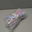 3 x LUV HER Lilo & Stitch Hair Accessory 5 Pcs Set - 1 Regular 9 inch Stitch Hairbrush & 4 Scrunchies - Detangling Brush - Elastic Hair Ties Ropes for Girls, Ages 3+
