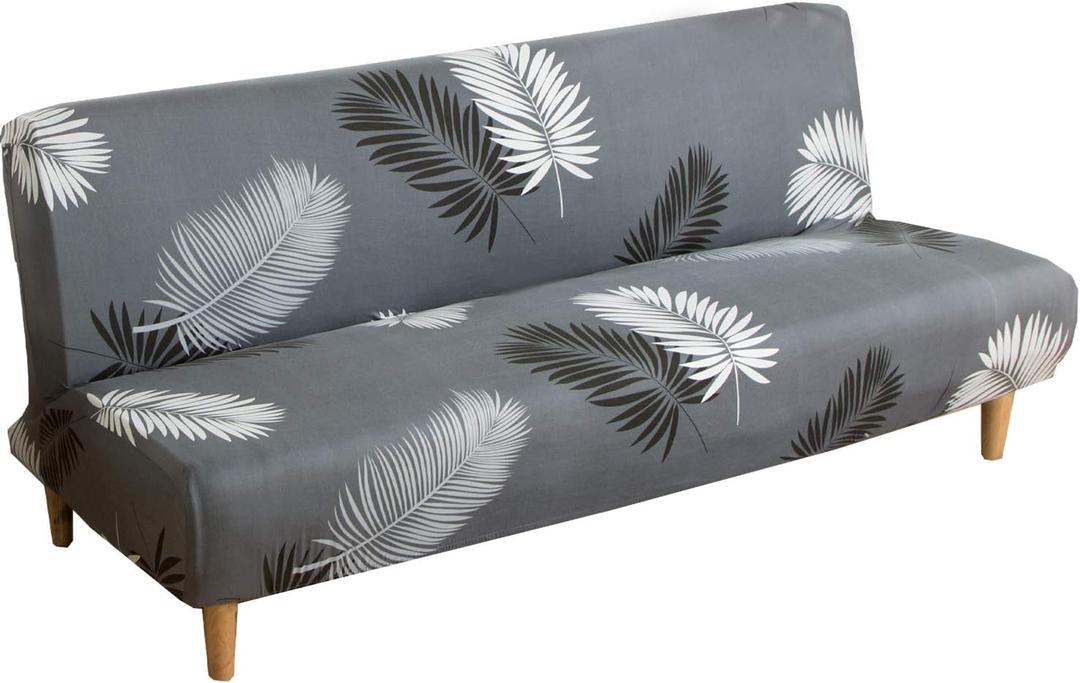 Cornasee Stretch Sofa Bed Cover Futon Slipcover,Full Folding Armless Sofa Covers Furniture Protector,Easily Removable and Machine Washable (G)