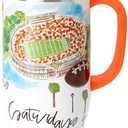 Swig Life 40oz Mega Mug, 40 oz Tumbler with Handle and Straw, Cup Holder Friendly, Dishwasher Safe, Extra Large Insulated Tumbler, Stainless Steel (Saturdays in Knoxville)