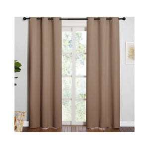 NICETOWN Window Treatment Thermal Insulated Solid Grommet Blackout Curtains/Drapes for Bedroom (1 Pair, 42 by 84 Inch, Cappuccino)