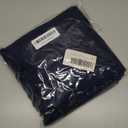 DeZerlor 12 Pack Navy Blue Cotton Linen Napkins with Fringe Spring Easter Cloth Napkins Set of 12 Boho Handmade Dinner Napkins Bulk for Wedding Bridal Baby Shower Parties, 17 x 17 Inches