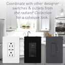 Legrand radiant TM873WCP4 15 Amp Rocker Wall Switch, 3-Way Decorator Light Switches, White (5 Pack)