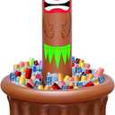 Luau Inflatable Tiki Cooler 47" Super Large Capacity (100+ Cans), Tropical Party Pool Beach Essentials, Instant Setup Portable Drink Cooler for Hawaiian Themed Outdoor Entertaining