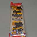 ANDOLO Construction Truck Toys, 6Pcs Mini Engineer Car Toys Small Construction Vehicle Bulldozer Roller Excavator Cement Mixer Truck Dump Tractor Cake Topper Party Favors Sand Beach Toy