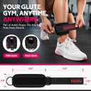 WALITO Gym Ankle Straps for Cable Machines Women & Men - Glute Kickback Ankle Cuff, Adjustable Cable Machine Accessories for Leg Extensions, Hip Abductors & Lower Body Workouts