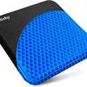 Gel Seat Cushion, Double Thick Egg Gel Cushion for Pressure Pain Relief, Breathable Wheelchair Cushion Chair Pads for Car Seat Office Chair (16x14x1.65inch)