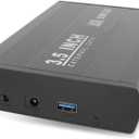axGear 3.5 Inch SATA Hard Drive Enclosure USB 3.0 High Speed External Case
