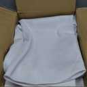 sancua 6 Pack Round Tablecloth 90 Inch White, Stain and Wrinkle Resistant Table Cloth - Washable Polyester Table Cover for Dining Tables, Buffet Parties and Camping