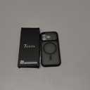 TOCOL for iPhone 17 Pro Case, Compatible with Magsafe, Full Camera Protection, Built-in Magnetic Ring, Drop Protection, Translucent Matte Phone Case for iPhone 17 Pro 6.3 inch (Black)