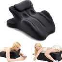 Couples Pillow, Sweet Spot Pillow, 27°Angle Perfect Position Wedge Pillow | Ergonomic Memory Foam Wedge Pillow, Multi-Functional Comfort Back and Prone Support Cushion for Bedroom Home（Black）, X-Large