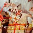 Trifold Makeup Mirror with Lights and Magnification 3X, 5X, 10X, Clear Cosmetic Storage Organizer, 3 Way Lighted Vanity Mirror, 3 Color Changing Dimming Touch Tabletop Mirror