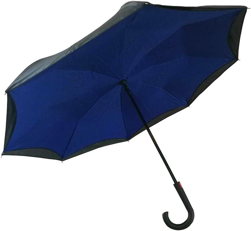 Komo 51100 Long Umbrella, Blue, Black, 23.6 inches (60 cm)